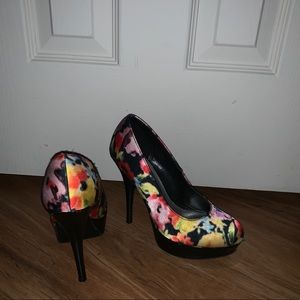 Floral High Heels